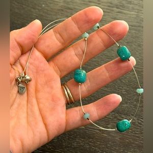 Vintage retired Silpada turquoise calcedony 925 Sterling silver necklace!